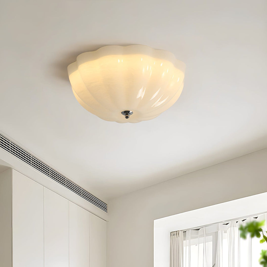 Lampe Plafonnier Coquille Opale