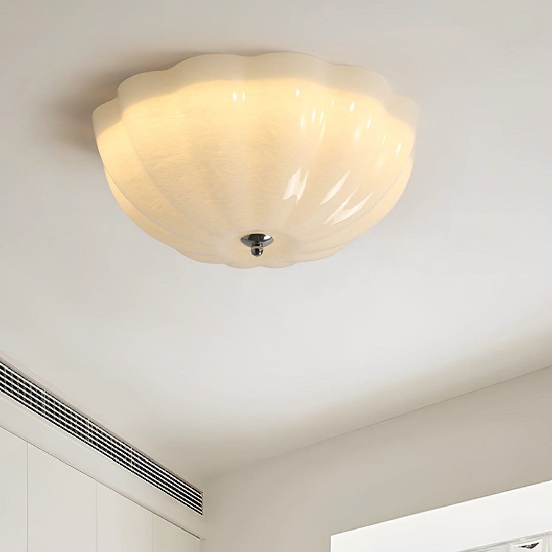 Lampe Plafonnier Coquille Opale