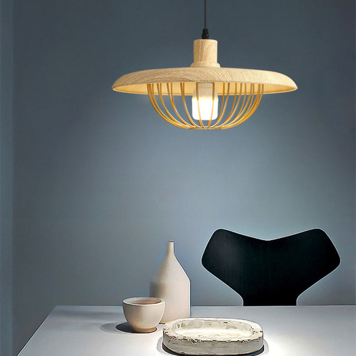 Lampes Suspendues Imitation Bois