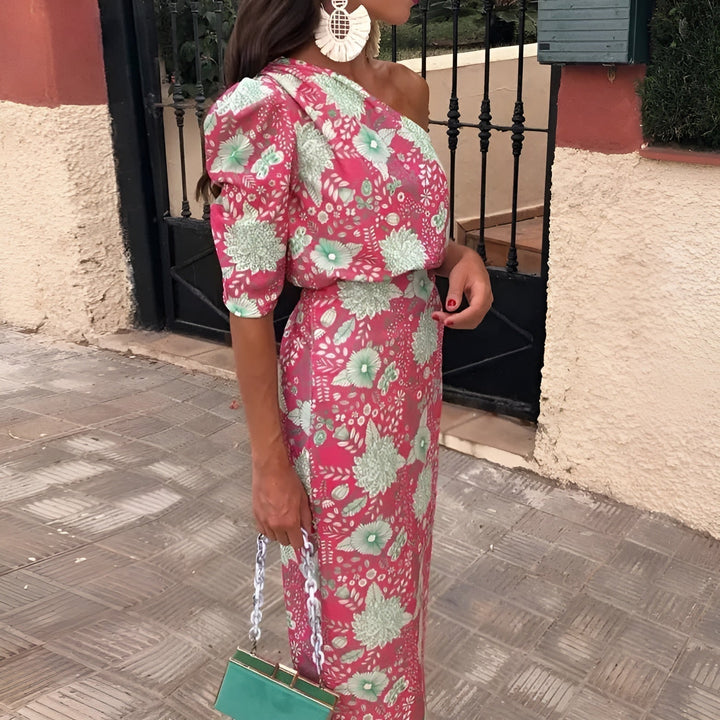 Emilie | Robe élégante à épaule unique