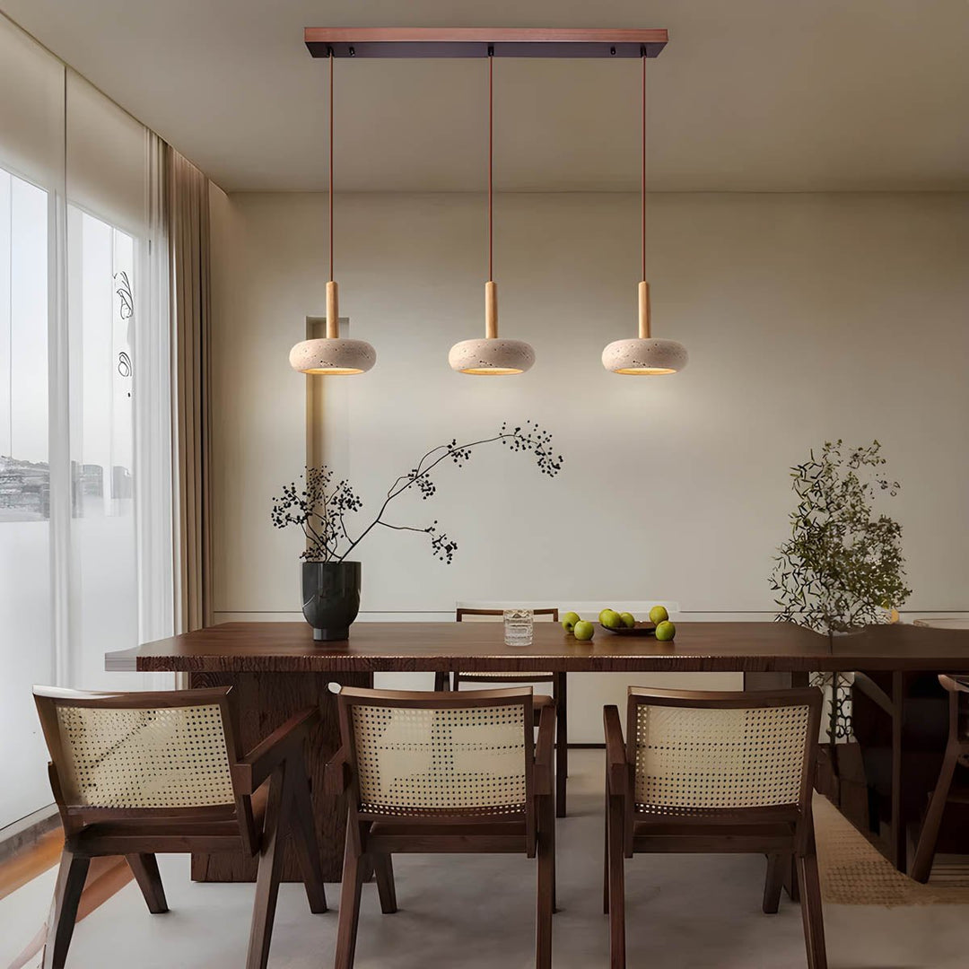 Lampe suspendue en style Wabi Sabi