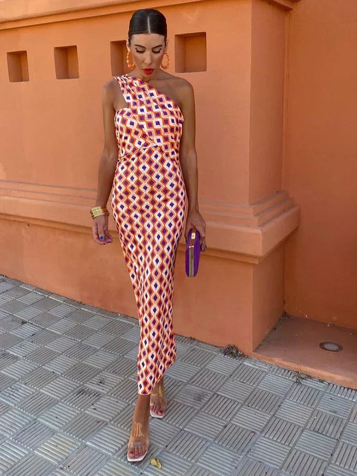 Irmgardi | Robe élégante à une épaule