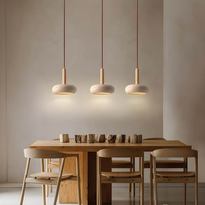 Lampe suspendue en style Wabi Sabi