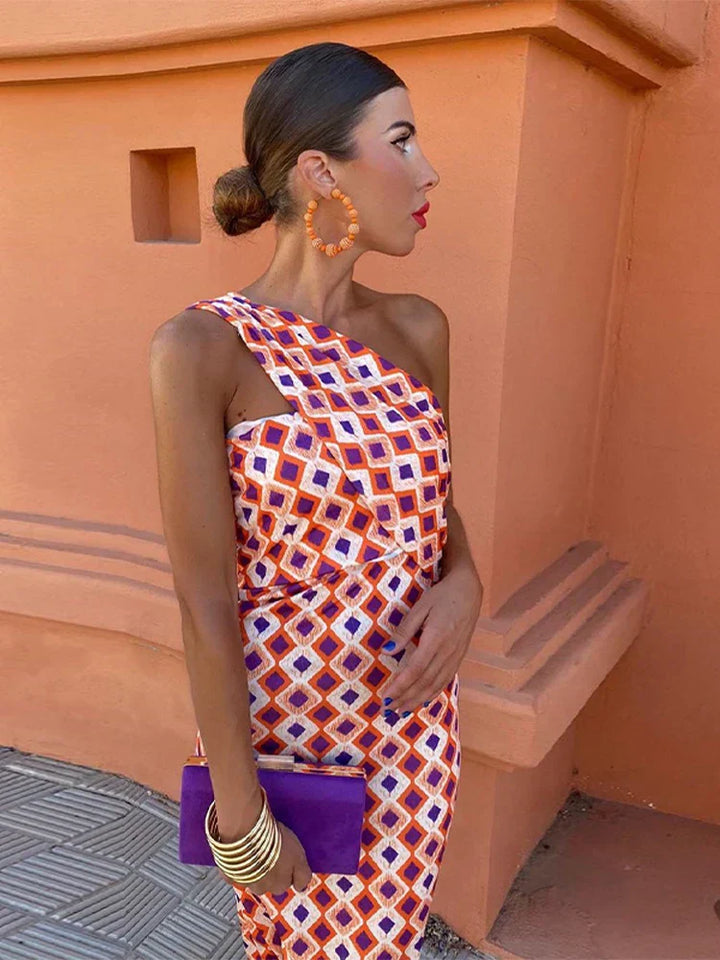 Irmgardi | Robe élégante à une épaule