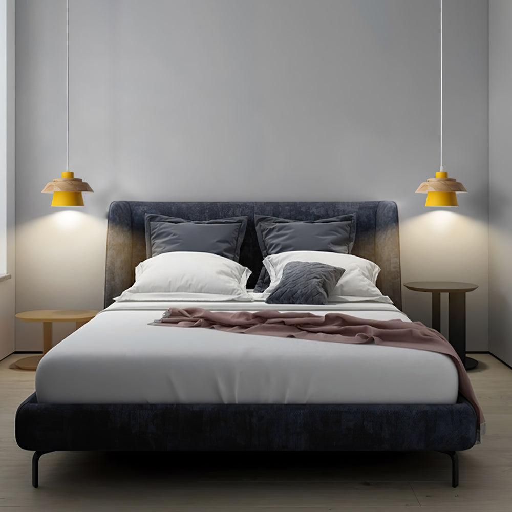 Suspension en Bois et Pierre