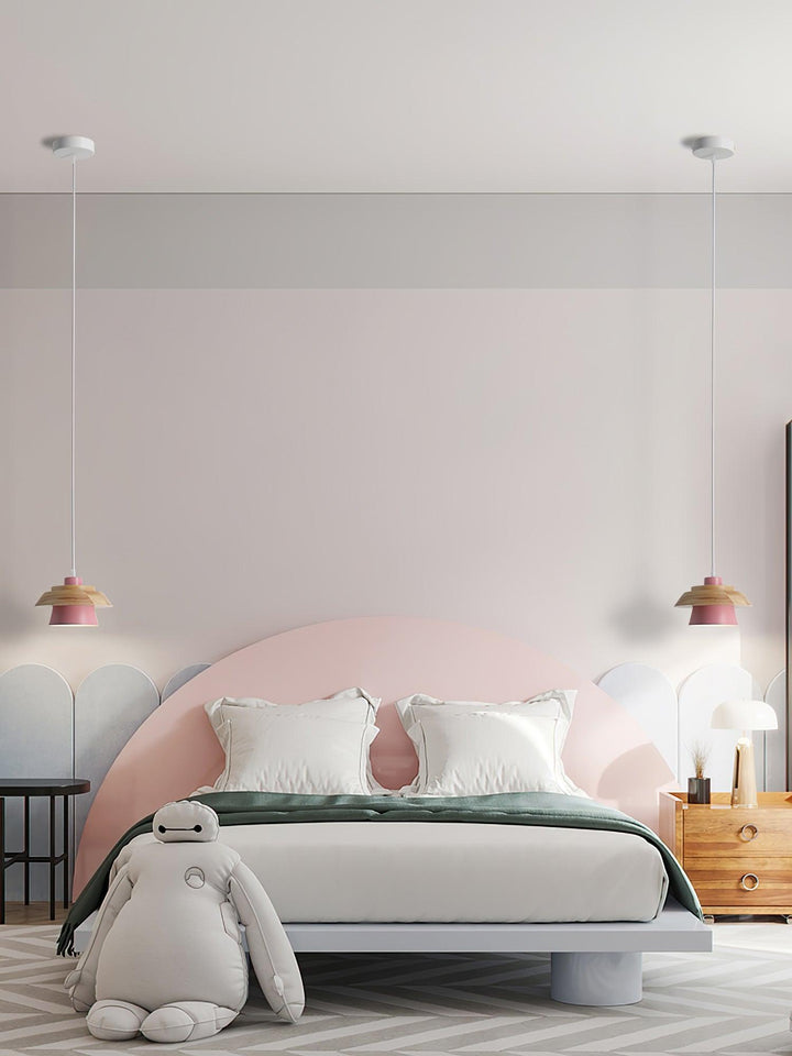 Suspension en Bois et Pierre