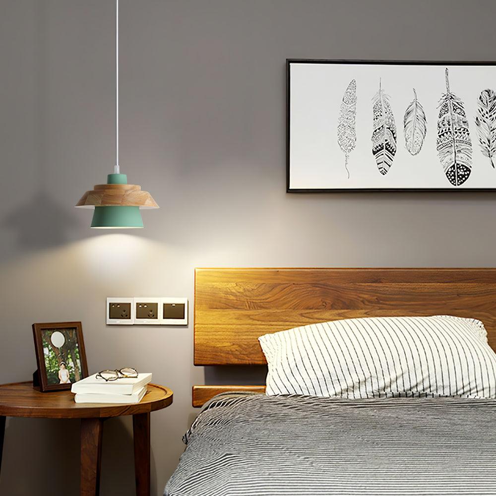 Suspension en Bois et Pierre