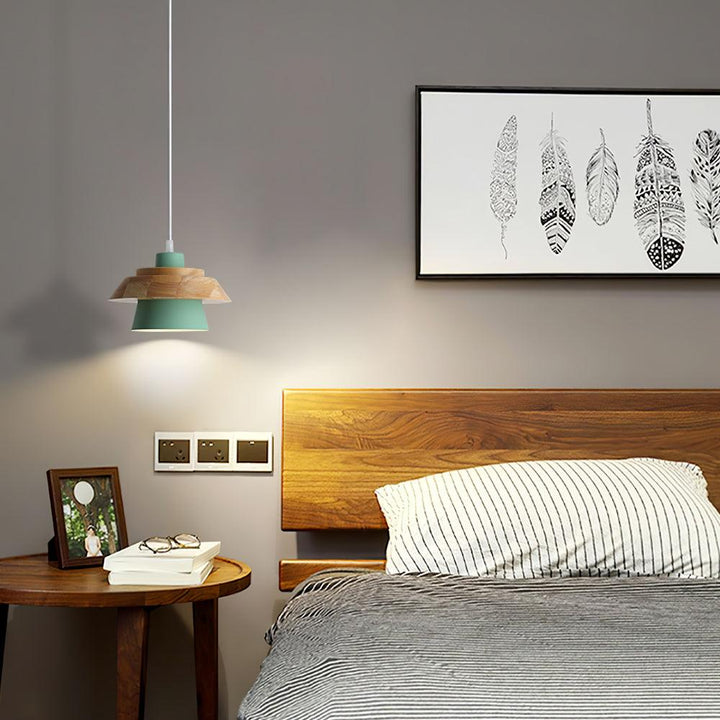 Suspension en Bois et Pierre