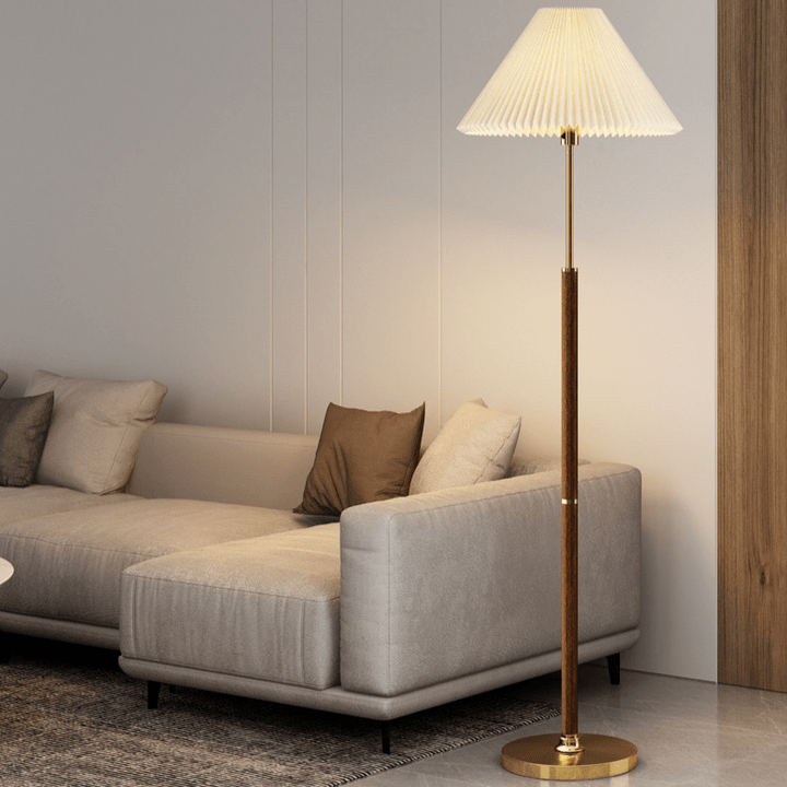 Lampe de sol en papier de riz moderne