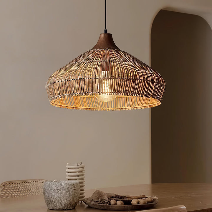Lampe Suspendue en Rotin