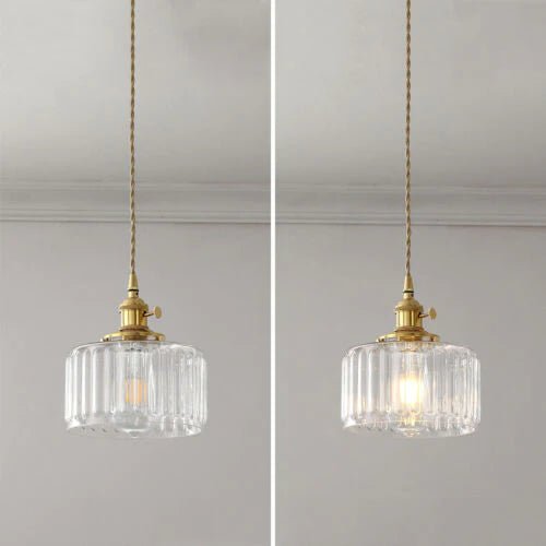 Lampe Suspendue en Cristal Vintage