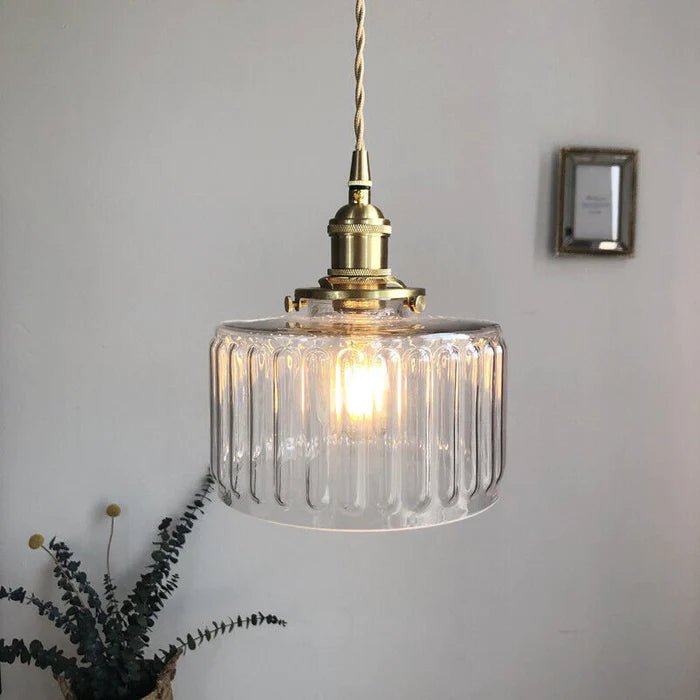 Lampe Suspendue en Cristal Vintage