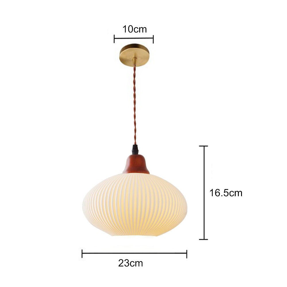 Lampe Suspendue Céramique Blanche