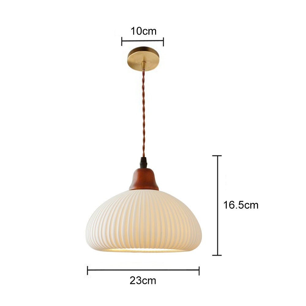 Lampe Suspendue Céramique Blanche