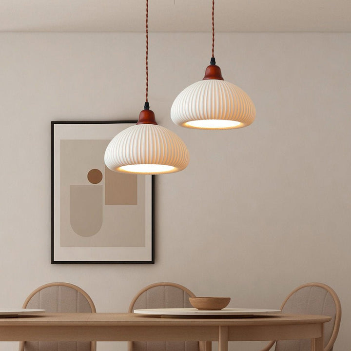 Lampe Suspendue Céramique Blanche