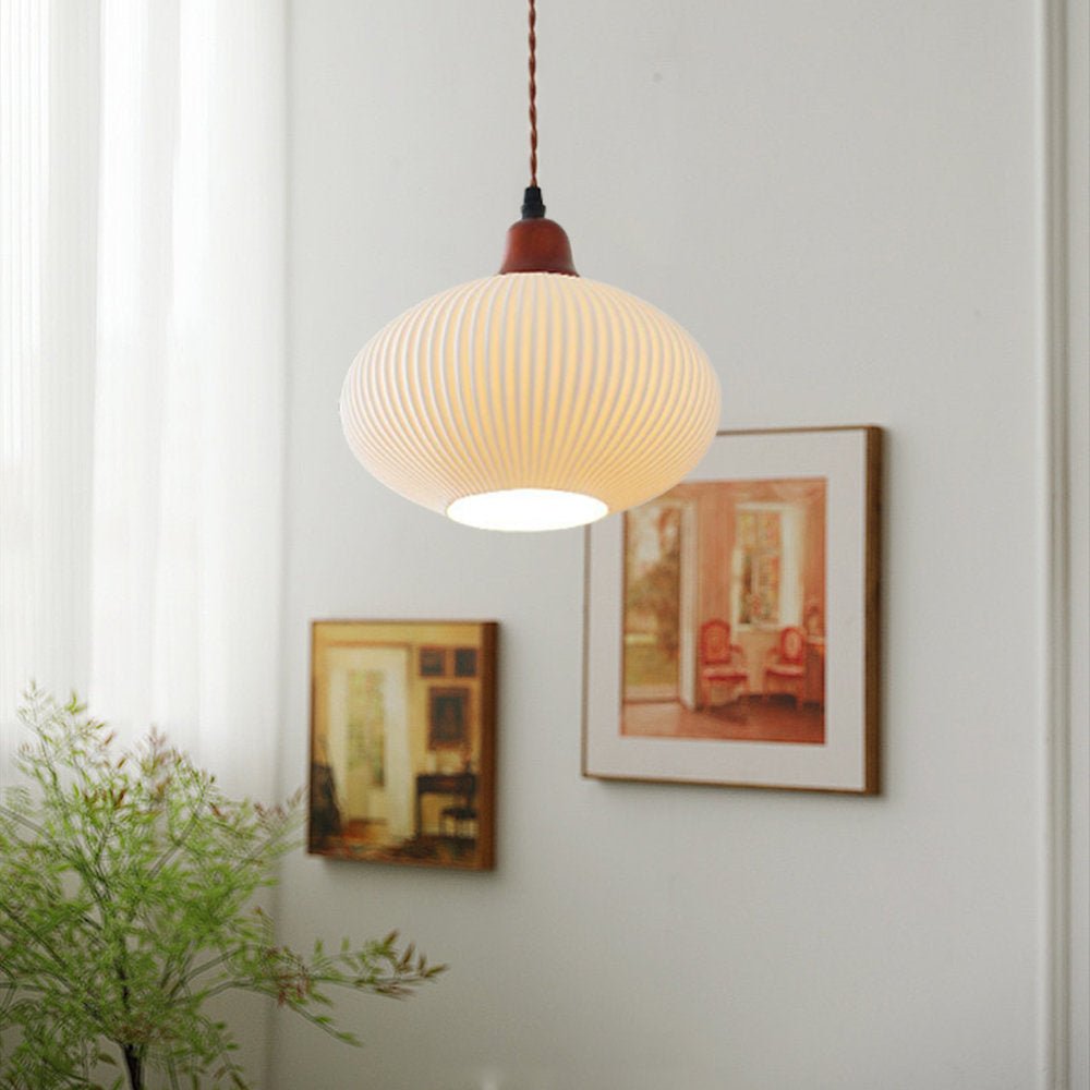 Lampe Suspendue Céramique Blanche
