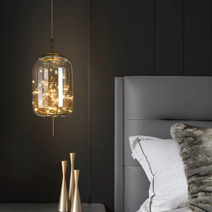 Essence | Exquise Suspension en Verre Brun