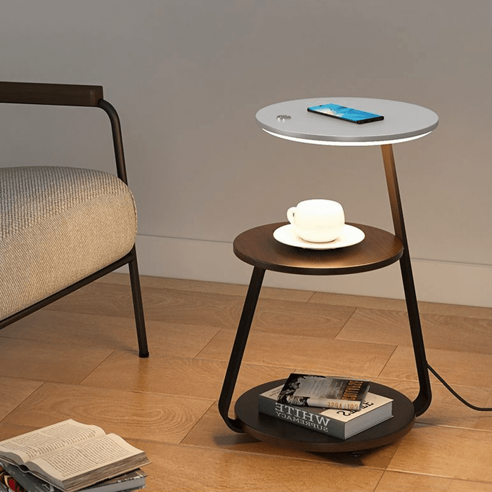 Signature | Table d'appoint avec éclairage intégré