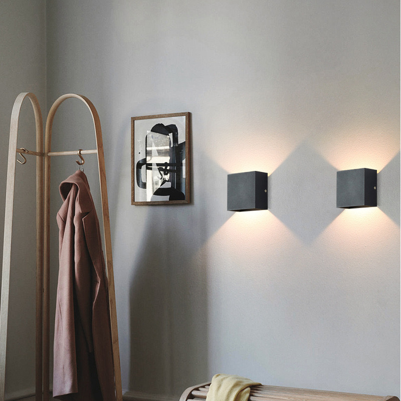 Moderne Applique Murale LED Étanche en Aluminium pour Intérieur et Extérieur
