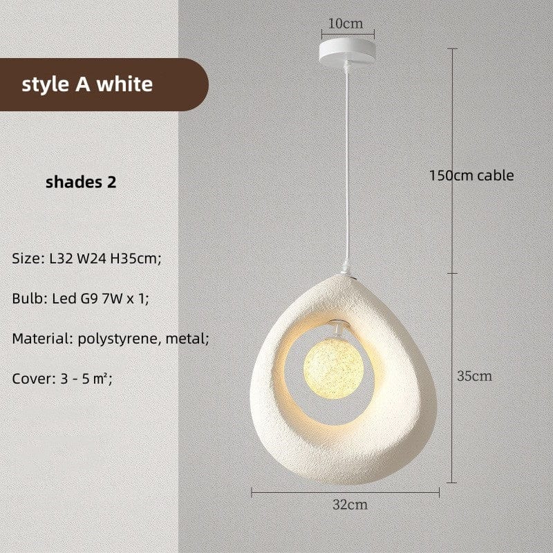 Lampe suspendue Ronde Wabi Sabi