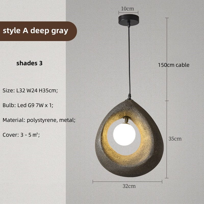 Lampe suspendue Ronde Wabi Sabi