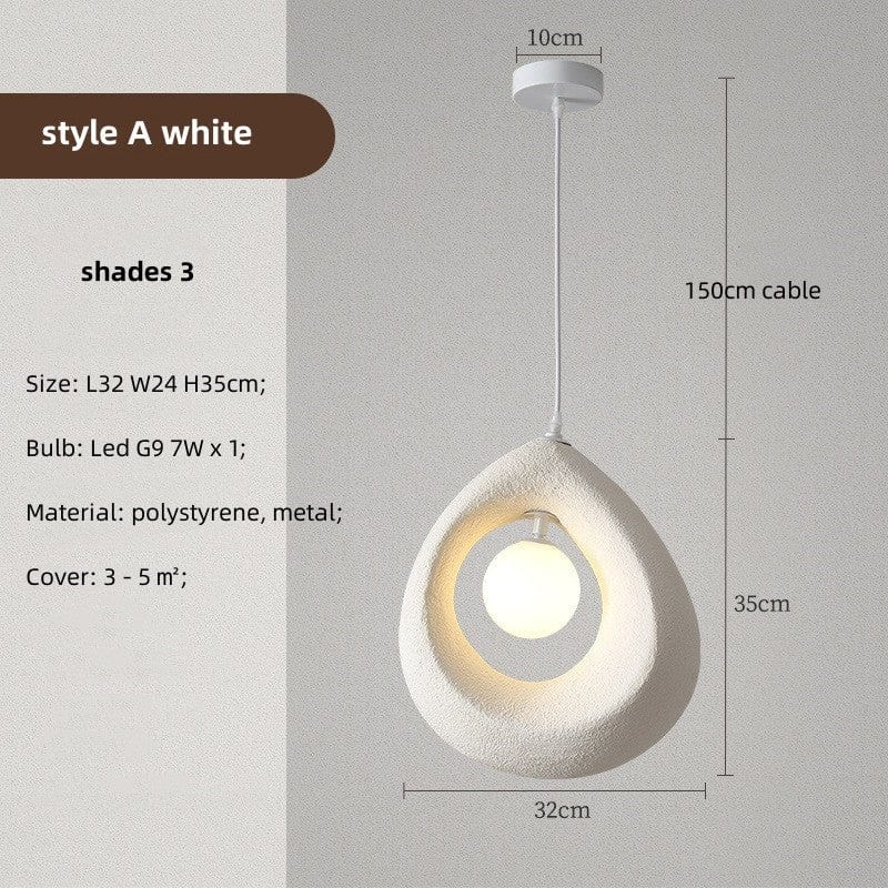 Lampe suspendue Ronde Wabi Sabi