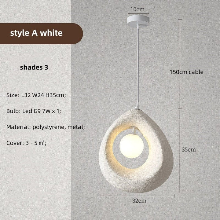Lampe suspendue Ronde Wabi Sabi