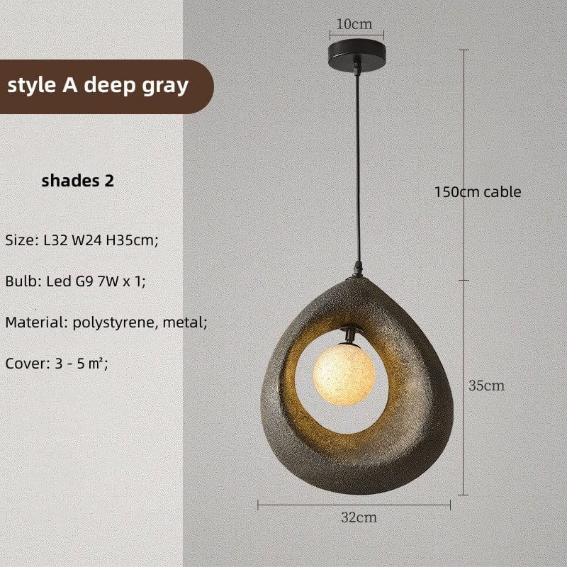 Lampe suspendue Ronde Wabi Sabi