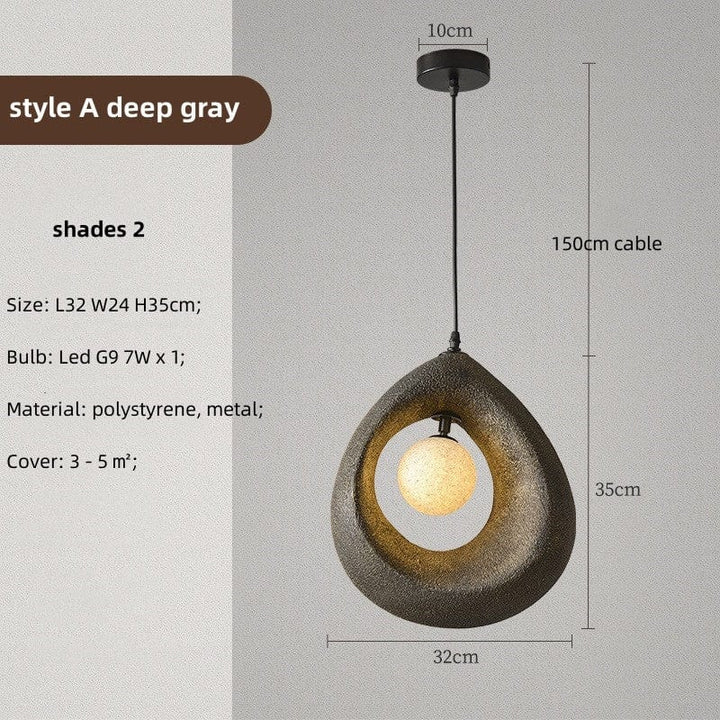 Lampe suspendue Ronde Wabi Sabi