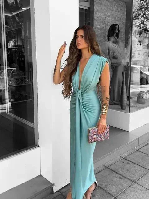 Cordelia | Robe Drapée Élégante