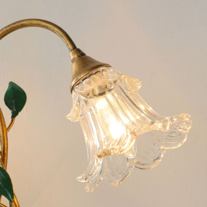 Nouvelle Lampe de Table Fleurie Française