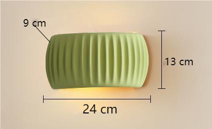 Applique murale en résine moderne Art Déco à texture nervurée